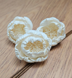 Handmade Flowers - Sola Flower - Off White Small Open Peony - 6/7cm