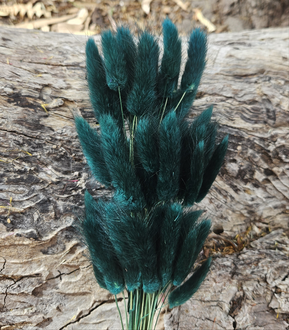Bunny Tails/Pussy Tails - Deep Emerald Green