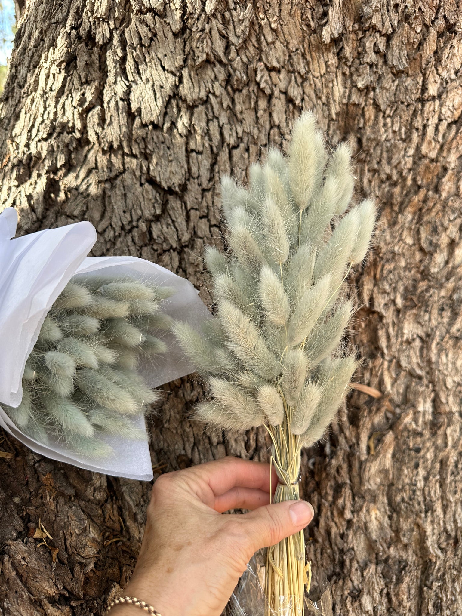 Clearance - Bunny Tails/Pussy Tails - Soft Sage Grey