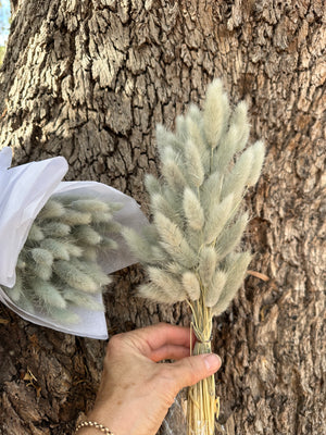 Clearance - Bunny Tails/Pussy Tails - Soft Sage Grey